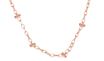 Simplicity Rose Gold Filled Bead Necklace
