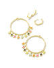 Sloane Gold Star Open Frame Earrings in Multi Mix