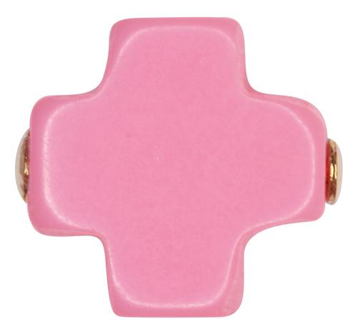 enewton bright pink cross stud earrings