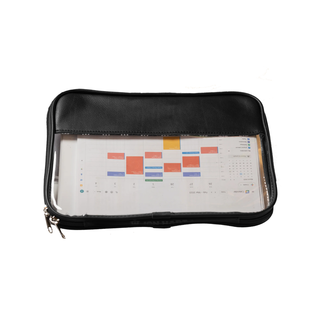 Clear Folio- Leather