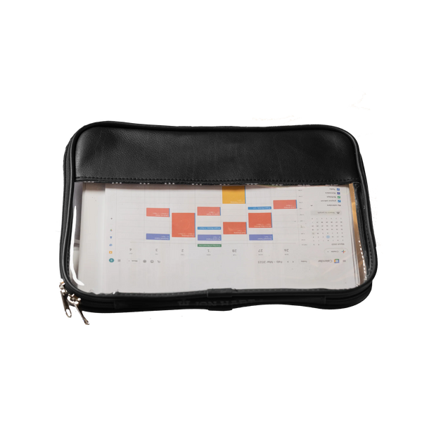 Clear Folio- Leather