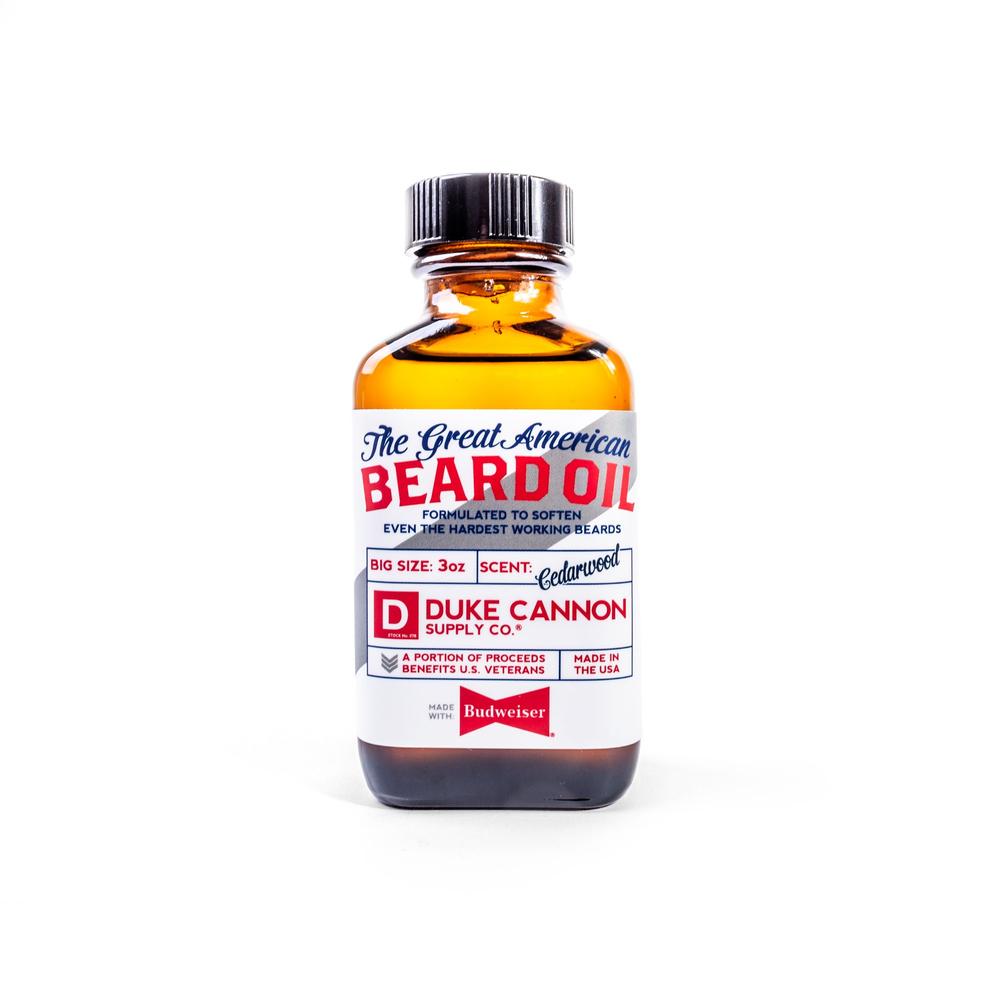 Great American Beard Oil -- Made with Budweiser
