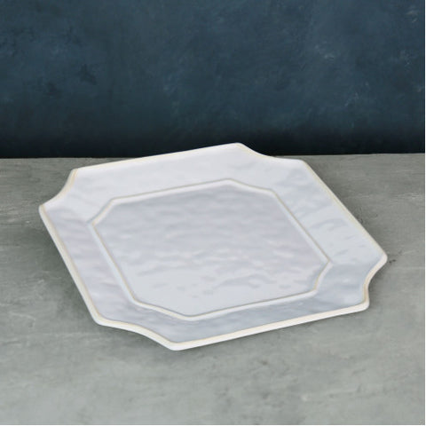 VIDA Charleston White Square Platter