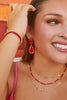 Britt Gold Choker Necklace in Red