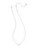 Juliette Pendant Necklace in White Crystal