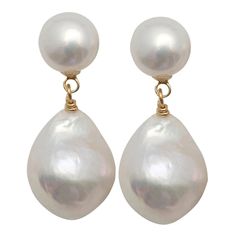 The Kate Earrings in White