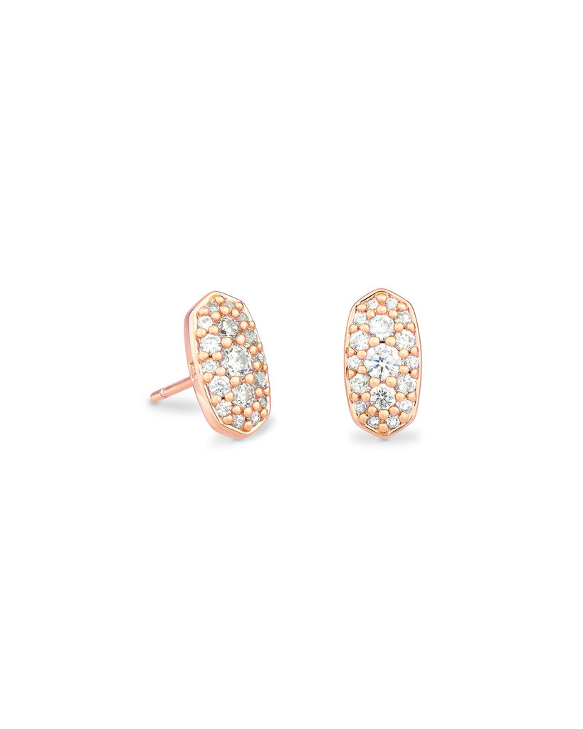 Wholesale Simple Rose Gold Plated Earrings - J GOODIN