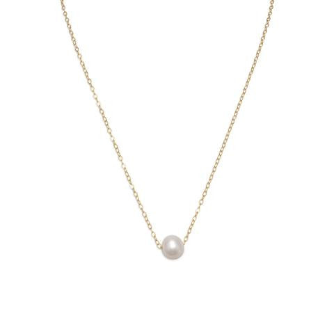 Floating Cultured Freshwater Pearl Necklace