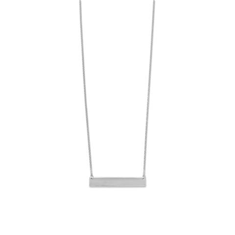 Engravable Bar Necklace