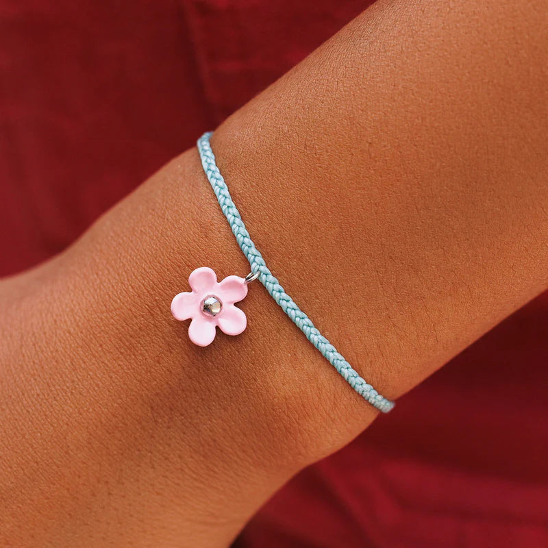 Solstice Enamel Pink Flower Bracelet