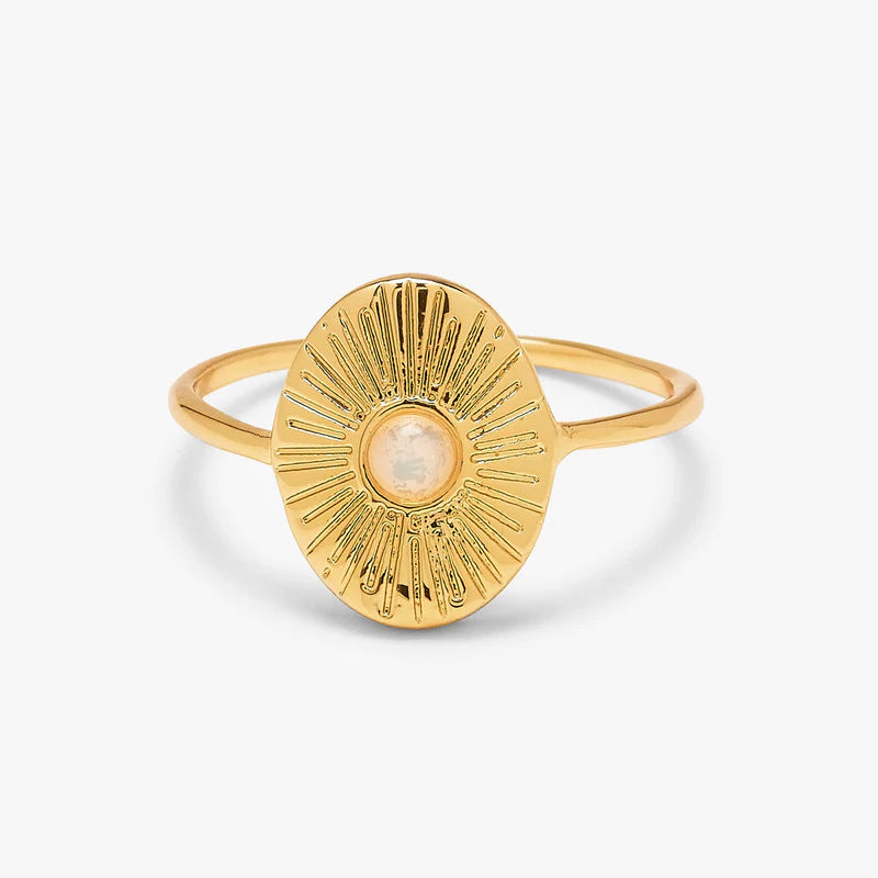 Sun Ray Ring in Gold