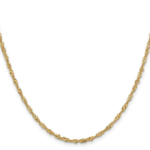 Leslie's 14kt 1.9mm Singapore Chain