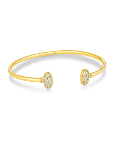 Grayson Crystal Cuff Bracelet in Gold