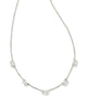 Cailin Crystal Strand Necklace in White CZ