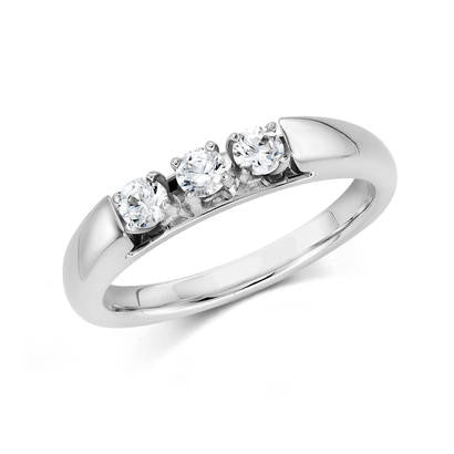 Three Stone Diamond Ring