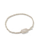 Grayson Stretch Bracelet in White Crystal