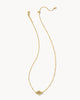 Abbie Gold Pendant Necklace in Filigree