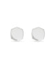 Davis Hexagon Stud Earrings in Sterling Silver