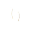 Gold Plated Thin Crescent Earrings