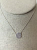 Sterling Silver Pave CZ Necklace
