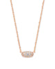 Grayson Rose Gold Pendant Necklace in Crystal