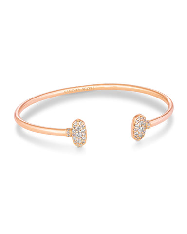 Grayson Crystal Cuff Bracelet in Rose Gold