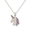Sterling Silver Lavender Unicorn Necklace