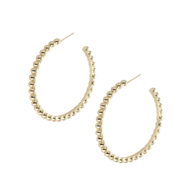 Beaded Hoop Earrings