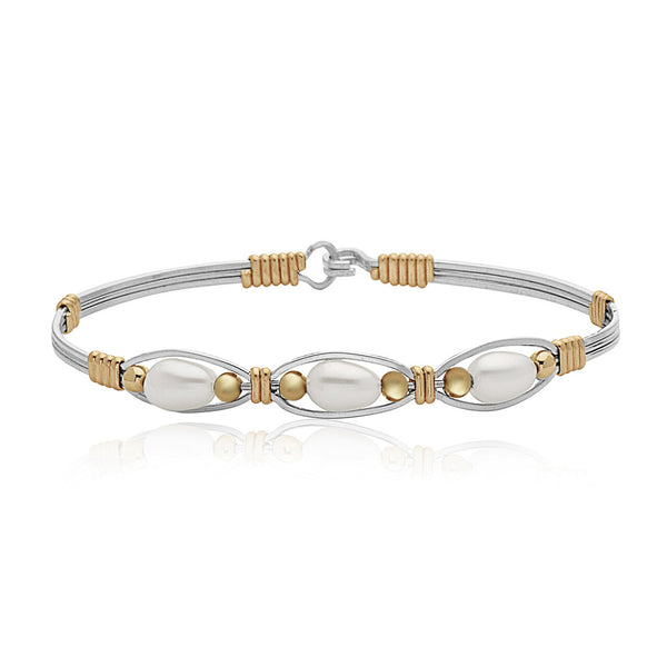 Bella Bracelet -Silver with Gold - FINAL SALE