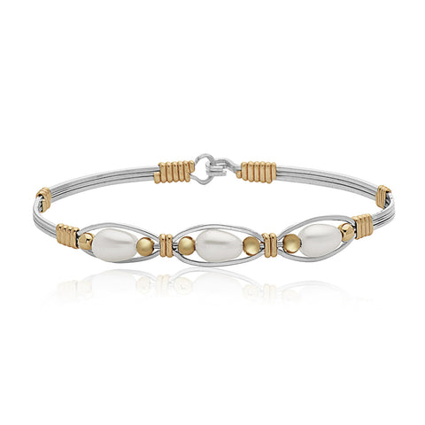 Bella Bracelet -Silver with Gold - FINAL SALE