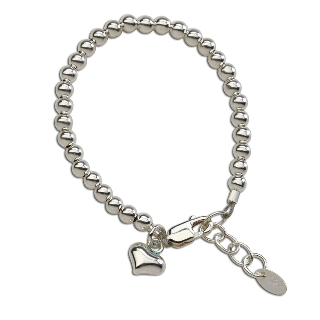 Camry Sterling Silver Bracelet with Heart Dangle