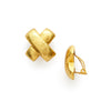 Catalina X Clip-On Gold Earrings