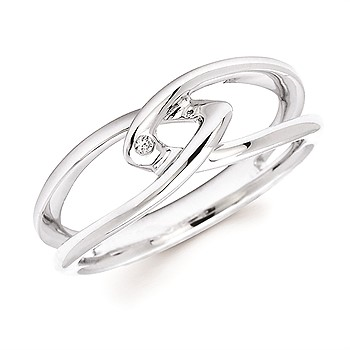 Sterling Silver Intertwined Ring