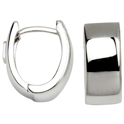 Sterling Silver Huggie Hoop Earrings