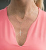 Grace Simplicity Cross Necklace in Gold