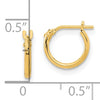 Tiny Gold Hoop Earrings | 14kt