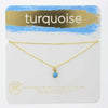 Turquoise Gem Carded Necklace