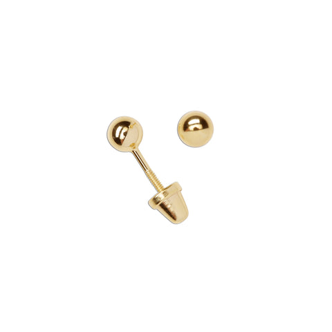 Gold Plated Ball Earrings