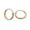 Gold Plated Tiny Endless Hoop Earrings (10mm)