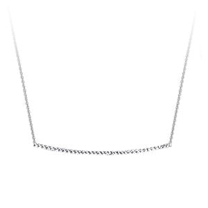 Diamond Cut Bar Necklace