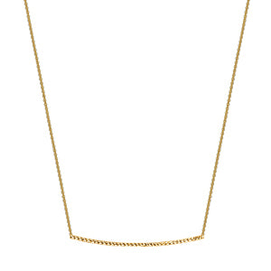 Diamond Cut Bar Necklace