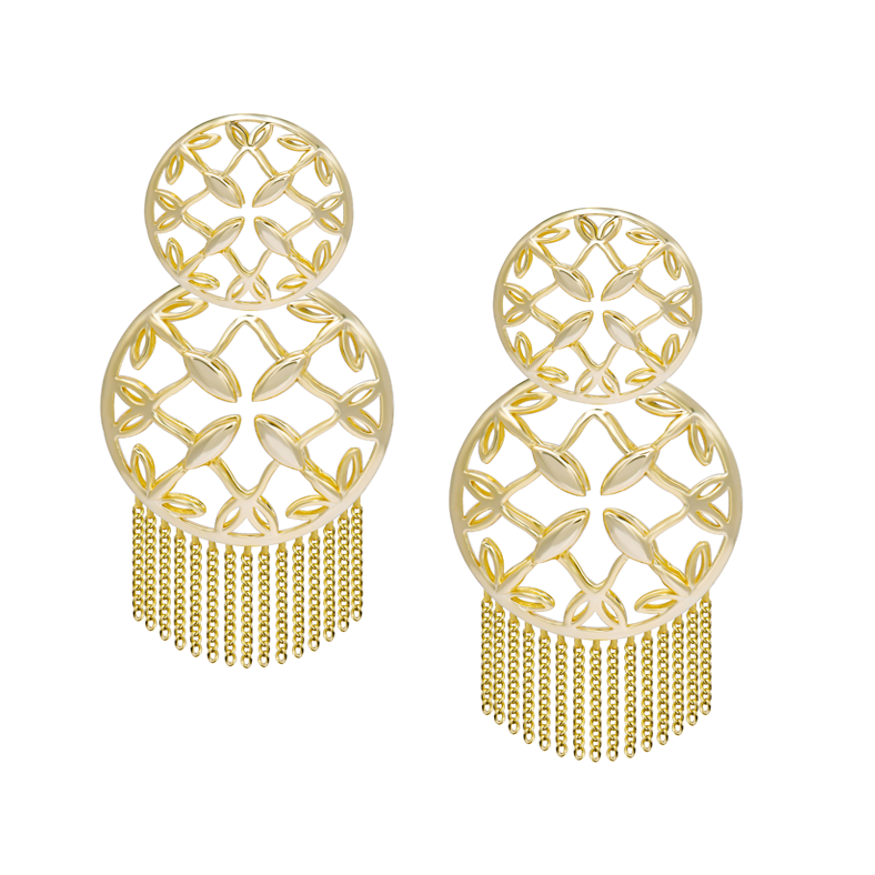 Grace Statement Tassel Earrings