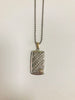Sterling Silver Dog Tag with Diamond