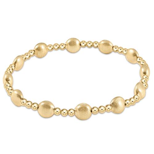 Honesty Sincerity Pattern 6mm Gold Filled Bead Bracelet | enewton extends