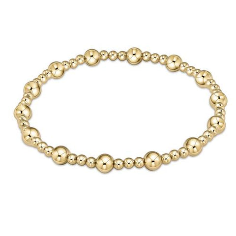 Classic Sincerity Pattern 5mm Gold Filled Bead Bracelet