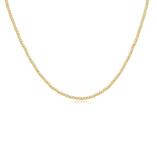 Classic Gold Filled Bead Necklace | 2mm