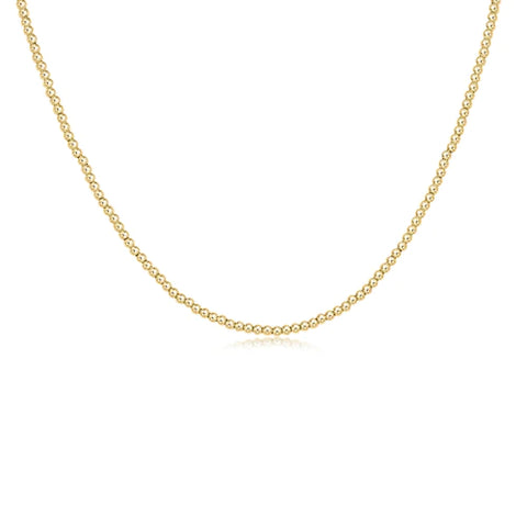 Classic Gold Filled Bead Necklace | 2mm