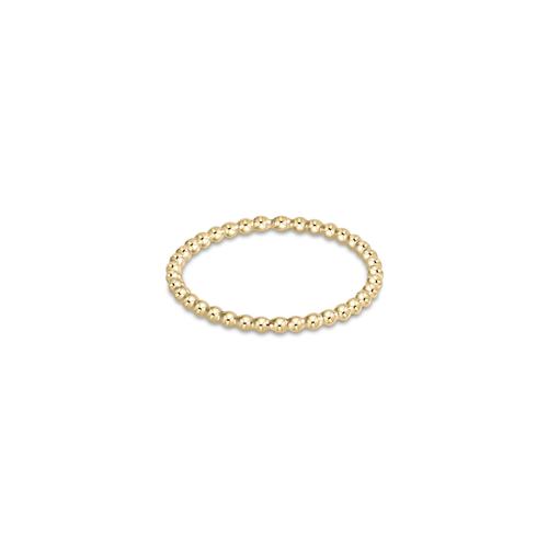 Classic 1mm Bead Ring in Gold Filled