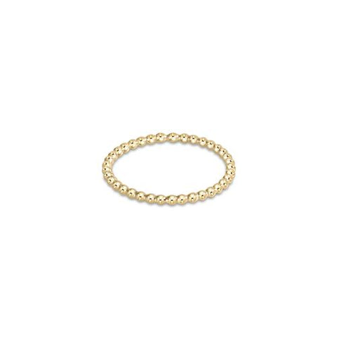 Classic 1mm Bead Ring in Gold Filled