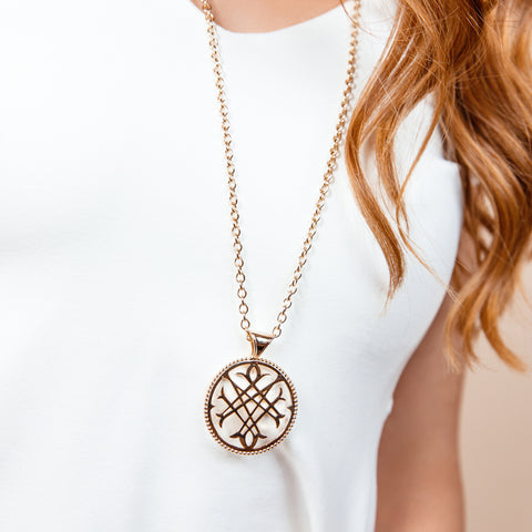 Logo Pendant Necklace